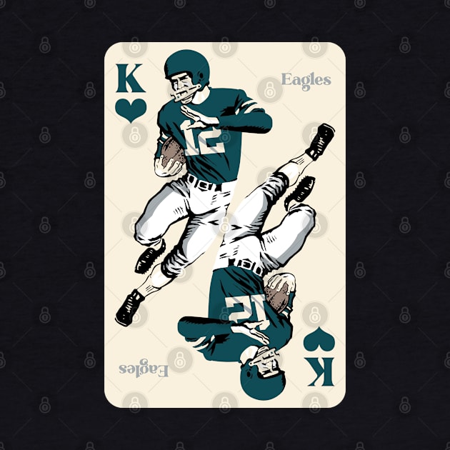 Philadelphia Eagles King of Hearts by Rad Love